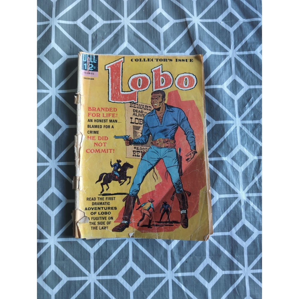 Dell Lobo 1 1965 1st African American Hero Solo Title Key Complete Detached Poor